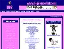Tablet Screenshot of bigdancelist.com